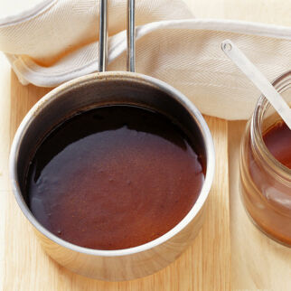 Dunkle Grundsauce mit Aceto Balsamico Dunkle Grundsauce mit Aceto Balsamico