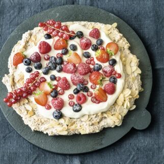 Mandelbaiser mit Beeren Mandelbaiser mit Beeren