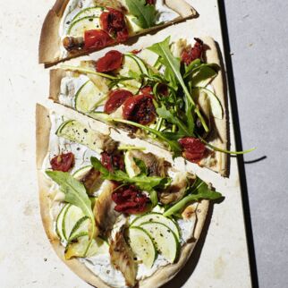 Flammkuchen mit Makrele Flammkuchen mit Makrele