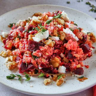 Zuckerfreie Hirse mit Roter Bete Zuckerfreie Hirse mit Roter Bete