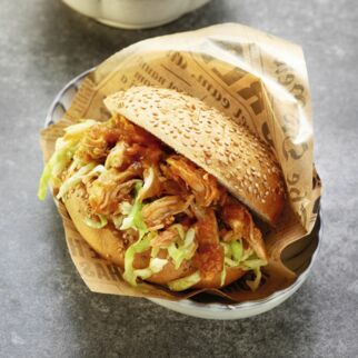 Pulled-Chicken-Sandwich Pulled-Chicken-Sandwich