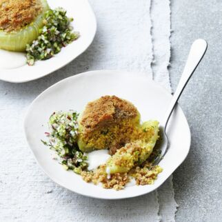 Gefüllter Kohlrabi mit Radieschensalat Gefüllter Kohlrabi mit Radieschensalat
