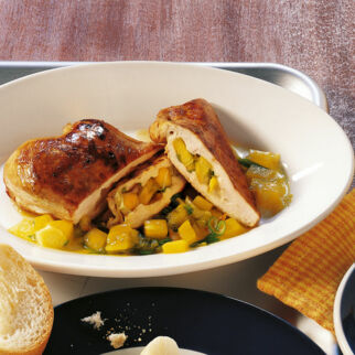 Hähnchenbrust mit Mango Hähnchenbrust mit Mango