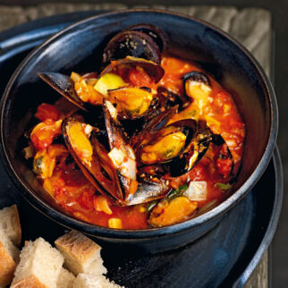 Miesmuscheln mit Tomatensauce Miesmuscheln mit Tomatensauce