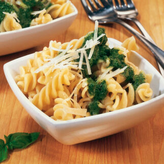 Fusilli mit Spinat Fusilli mit Spinat