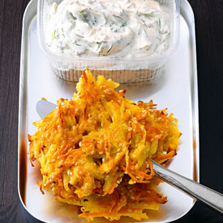 Möhren-Kartoffel-Puffer Möhren-Kartoffel-Puffer