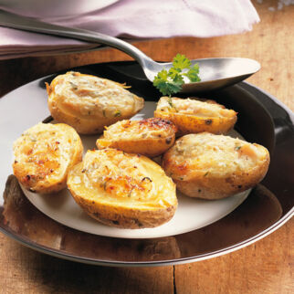 Überbackene Kartoffelkanus Überbackene Kartoffelkanus