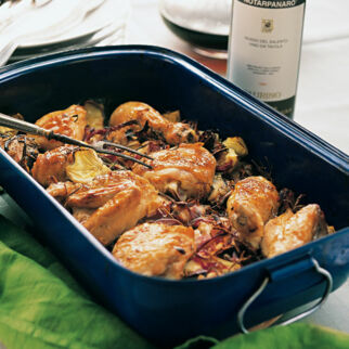 Hühnchen mit Artischocken Hühnchen mit Artischocken