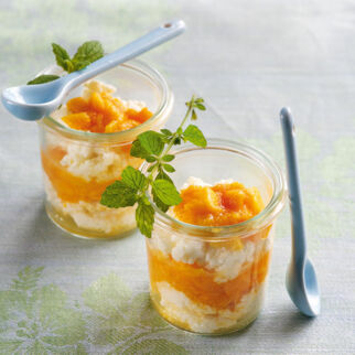 Ricottakäse mit Mango Ricottakäse mit Mango