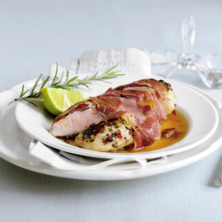 Hähnchenbrust im Schinkenmantel Hähnchenbrust im Schinkenmantel