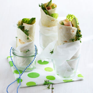 Puten-Wrap mit Avocado Puten-Wrap mit Avocado