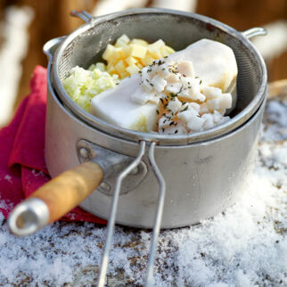 Apfel-Zwiebel-Schmalz mit Grieben Apfel-Zwiebel-Schmalz mit Grieben