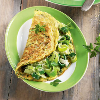 Grünes Käse-Omelett Grünes Käse-Omelett