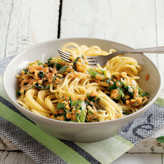 Spaghetti mit Linsensauce Spaghetti mit Linsensauce