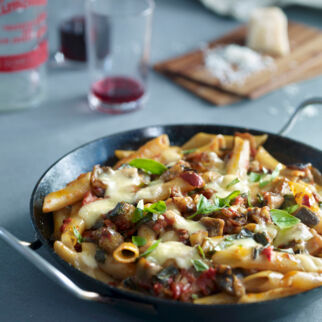 Auberginen-Nudel-Auflauf Auberginen-Nudel-Auflauf