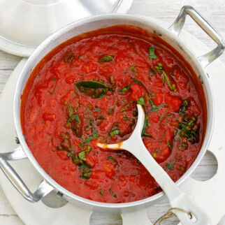 Warme Tomatensauce Warme Tomatensauce