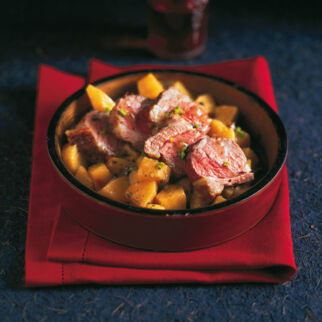 Zartes Lamm mit Gewürz-Quitten Zartes Lamm mit Gewürz-Quitten