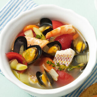 Fischsuppe mit Aioli-Dip Fischsuppe mit Aioli-Dip