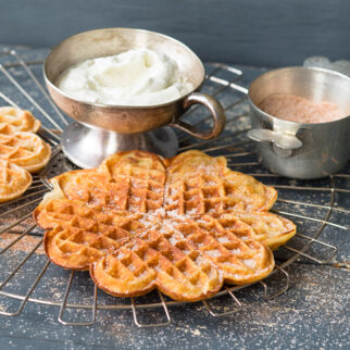 Crème-fraîche-Waffeln Crème-fraîche-Waffeln