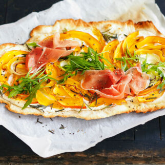 Kürbis-Flammkuchen Kürbis-Flammkuchen