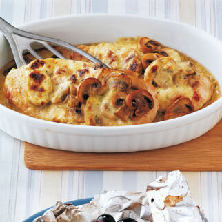 Gratinierte Putenschnitzel Gratinierte Putenschnitzel