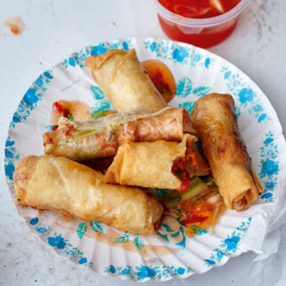 Frittierte Frühlingsrollen Frittierte Frühlingsrollen