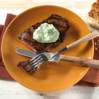 Rumpsteaks mit Blue Cheese Rumpsteaks mit Blue Cheese