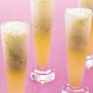 Basilikum-Limetten-Sorbet Basilikum-Limetten-Sorbet