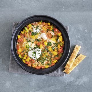 Eier-Tajine mit Paprika Eier-Tajine mit Paprika