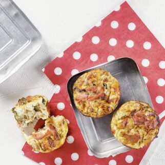 Mini-Quiches mit Pilzen und Zucchini Mini-Quiches mit Pilzen und Zucchini