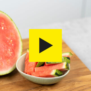 Wassermelone schneiden Wassermelone schneiden
