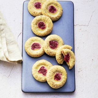 Himbeerkekse mit Mandeln und Erythrit Himbeerkekse mit Mandeln und Erythrit