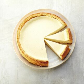 Käsekuchen mit Mandelboden Käsekuchen mit Mandelboden