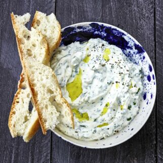 Schafskäse-Kräuter-Creme Schafskäse-Kräuter-Creme