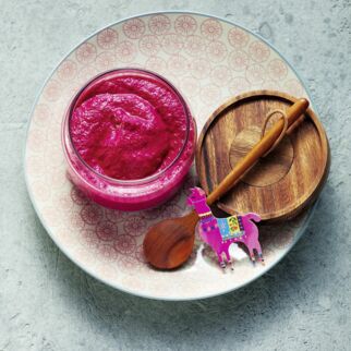 Rote-Bete-Aufstrich mit Frischkäse Rote-Bete-Aufstrich mit Frischkäse