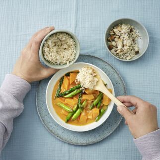 Süßkartoffel-Spargel-Curry Süßkartoffel-Spargel-Curry