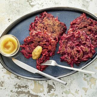 Gemüsepuffer mit Apfelmark Gemüsepuffer mit Apfelmark