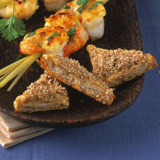 Garnelentoast mit Sesam Garnelentoast mit Sesam