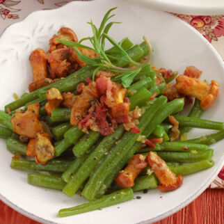 Grüne Bohnen mit Pfifferlingen Grüne Bohnen mit Pfifferlingen