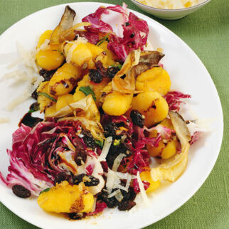 Gnocchi mit Radicchio und Austernpilzen Gnocchi mit Radicchio und Austernpilzen