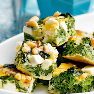 Spinat-Tortilla mit Schafkäse Spinat-Tortilla mit Schafkäse