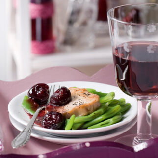 Kirschkonfitüre mit Rotwein Kirschkonfitüre mit Rotwein