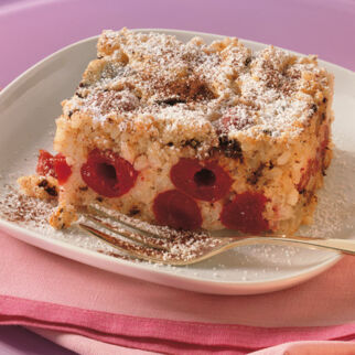 Reisauflauf mit Kirschen und Schokolade Reisauflauf mit Kirschen und Schokolade