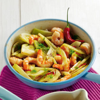 Garnelen-Fenchel-Pfanne Garnelen-Fenchel-Pfanne