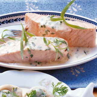 Lachs in Cidresahne Lachs in Cidresahne