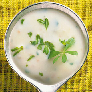 Waldmeister-Sahne zu Spargel Waldmeister-Sahne zu Spargel