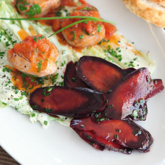 Schweinefilet mit Urmöhren Schweinefilet mit Urmöhren