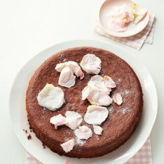 Nugatkuchen mit Auberginen Nugatkuchen mit Auberginen