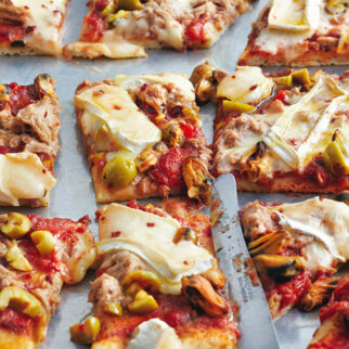 Thunfisch-Muschel-Pizza Thunfisch-Muschel-Pizza