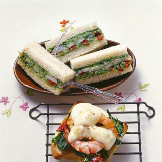 Spinatcreme-Sandwich Spinatcreme-Sandwich